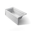 Archer® 60" x 32" alcove bath with Bask® heated surface, left drain