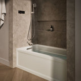Archer® 60" x 32" alcove bath with Bask® heated surface, left drain