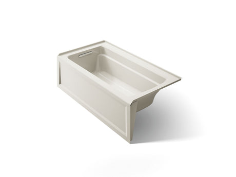 Archer® 60" x 32" alcove bath with Bask® heated surface, left drain