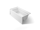 Archer® 60" x 32" alcove bath with Bask® heated surface, right drain