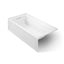 Archer® 72" x 36" alcove Heated BubbleMassage™ air bath, left drain