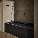 Archer® 72" x 36" alcove Heated BubbleMassage™ air bath with Bask® heated surface, left drain