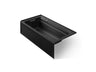 Archer® 72" x 36" alcove Heated BubbleMassage™ air bath with Bask® heated surface, left drain