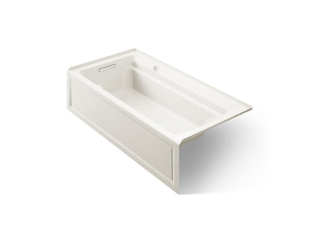 Archer® 72" x 36" alcove Heated BubbleMassage™ air bath with Bask® heated surface, left drain