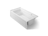 Archer® 72" x 36" alcove Heated BubbleMassage™ air bath with Bask® heated surface, right drain