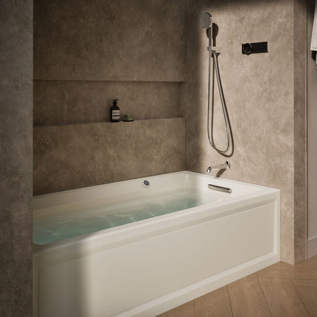 Archer® 72" x 36" alcove Heated BubbleMassage™ air bath with Bask® heated surface, right drain