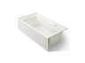 Archer® 72" x 36" alcove Heated BubbleMassage™ air bath with Bask® heated surface, right drain