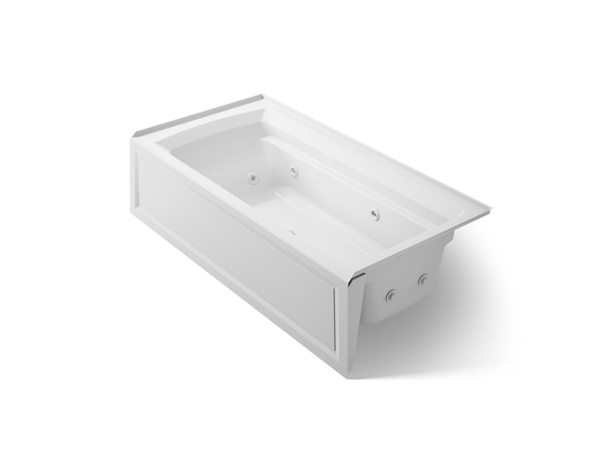 Archer® 72" x 36" alcove whirlpool bath, right drain