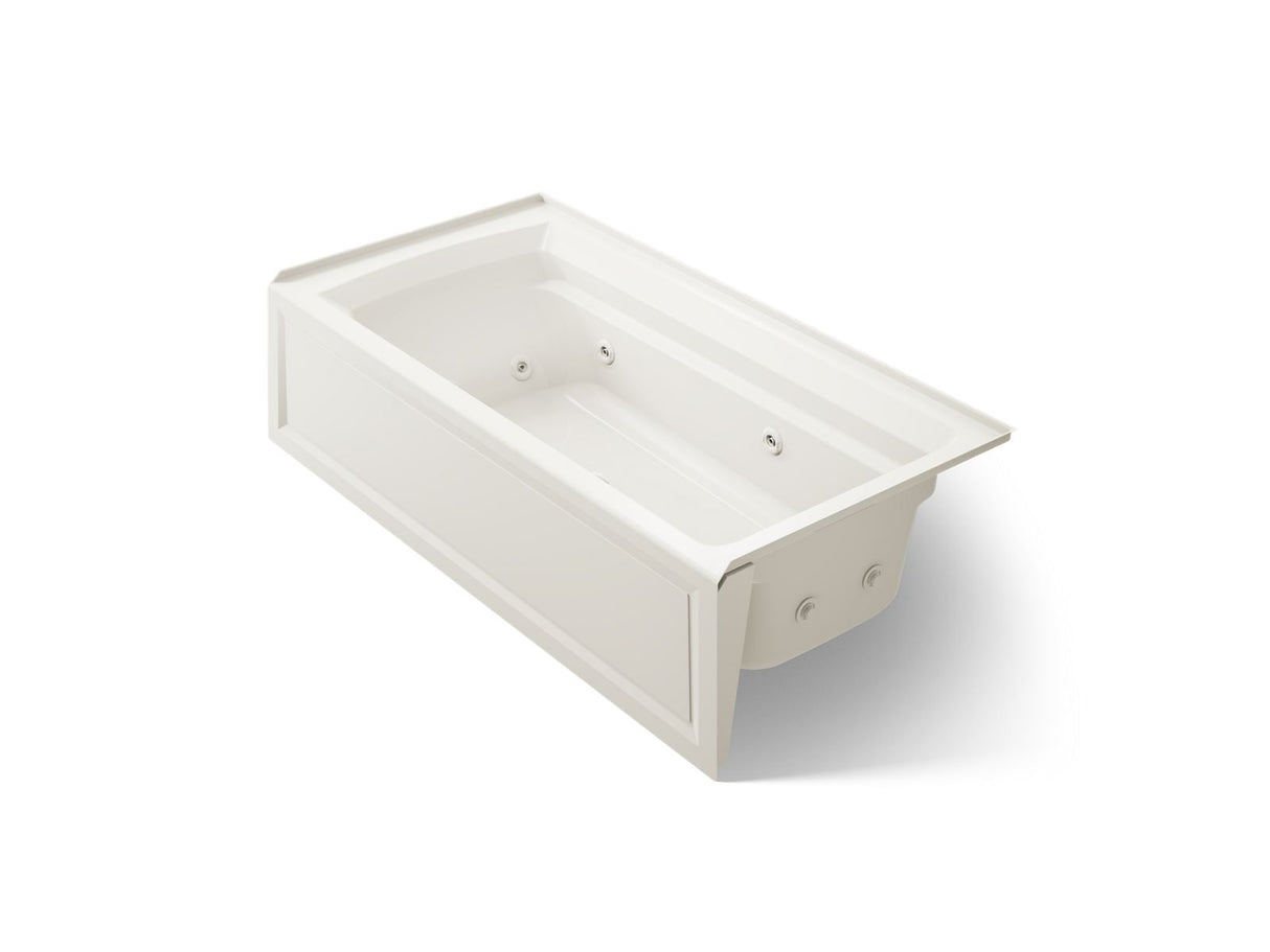 Archer® 72" x 36" alcove whirlpool bath, right drain