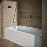 Archer® 72" x 36" alcove whirlpool bath with alcove, left drain