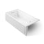 Archer® 72" x 36" alcove whirlpool bath with alcove, left drain