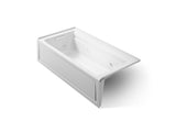Archer® 72" x 36" alcove whirlpool bath with alcove, left drain