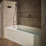 Archer® 72" x 36" alcove whirlpool bath with alcove, left drain