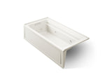Archer® 72" x 36" alcove whirlpool bath with alcove, left drain