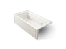 Archer® 72" x 36" alcove whirlpool bath with alcove, left drain