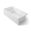 Archer® 72" x 36" alcove whirlpool bath with Bask® heated surface, right drain
