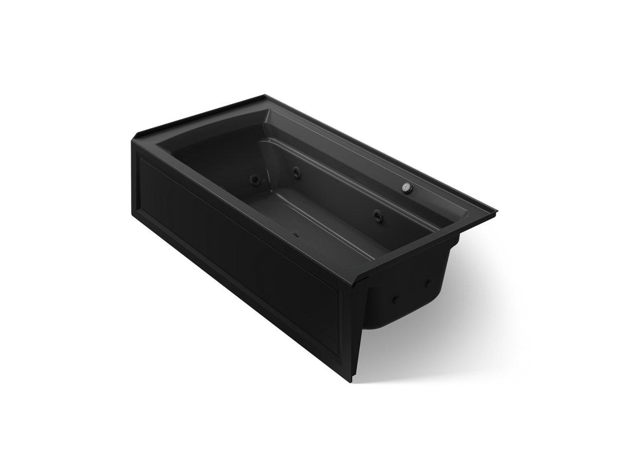 Archer® 72" x 36" alcove whirlpool bath with Bask® heated surface, right drain