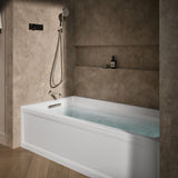 Archer® 72" x 36" alcove Heated BubbleMassage™ air bath and whirlpool, left drain