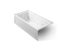Archer® 72" x 36" alcove Heated BubbleMassage™ air bath and whirlpool, left drain