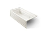 Archer® 72" x 36" alcove Heated BubbleMassage™ air bath and whirlpool, left drain
