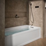 Archer® 72" x 36" alcove Heated BubbleMassage™ air bath and whirlpool, right drain