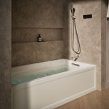 Archer® 72" x 36" alcove Heated BubbleMassage™ air bath and whirlpool, right drain
