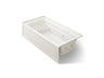 Archer® 72" x 36" alcove Heated BubbleMassage™ air bath and whirlpool, right drain