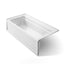 Archer® 72" x 36" alcove bath with Bask® heated surface, left drain