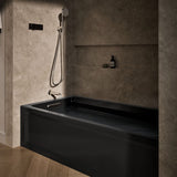 Archer® 72" x 36" alcove bath with Bask® heated surface, left drain