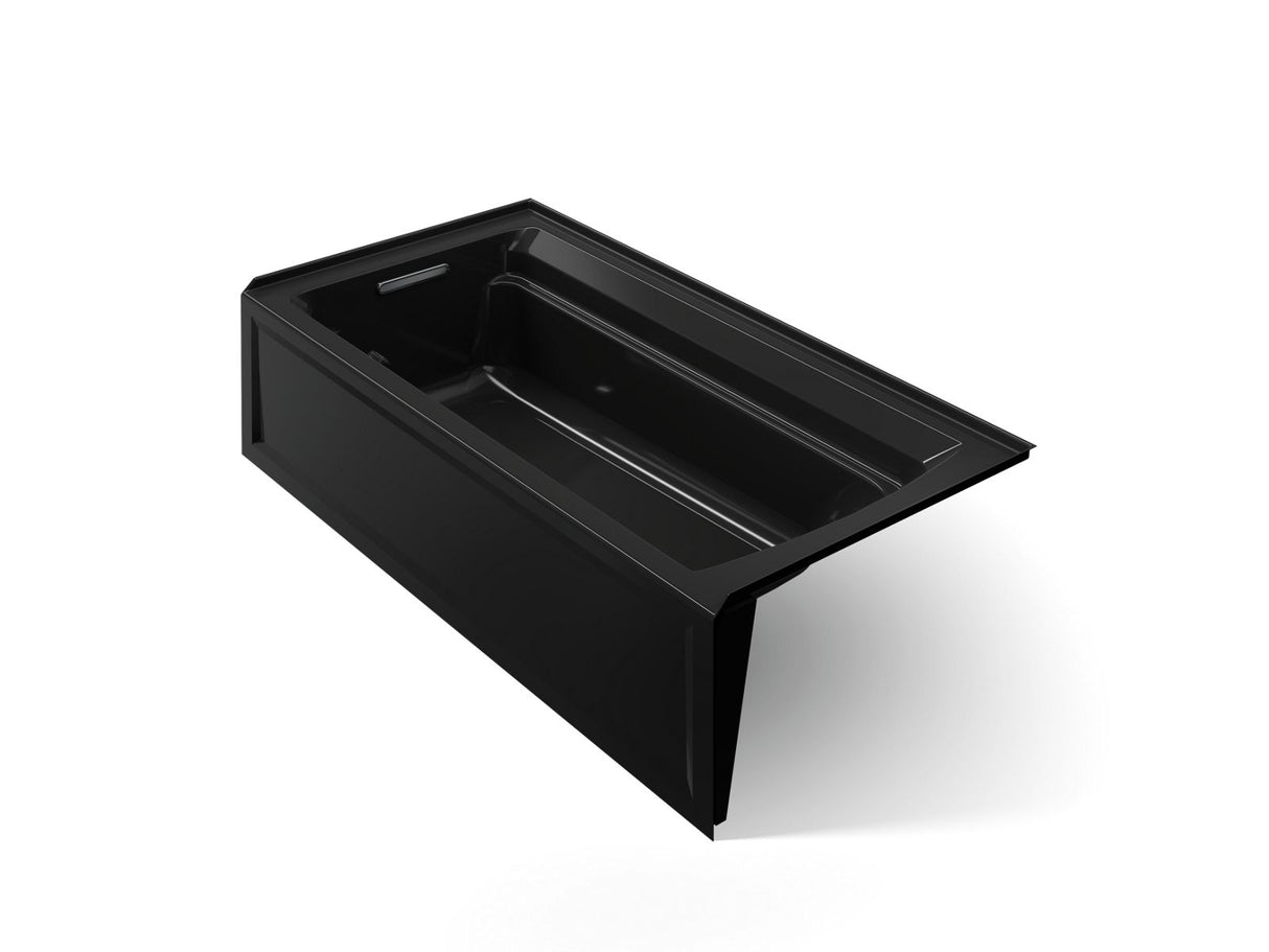 Archer® 72" x 36" alcove bath with Bask® heated surface, left drain