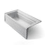Archer® 72" x 36" alcove bath with Bask® heated surface, left drain