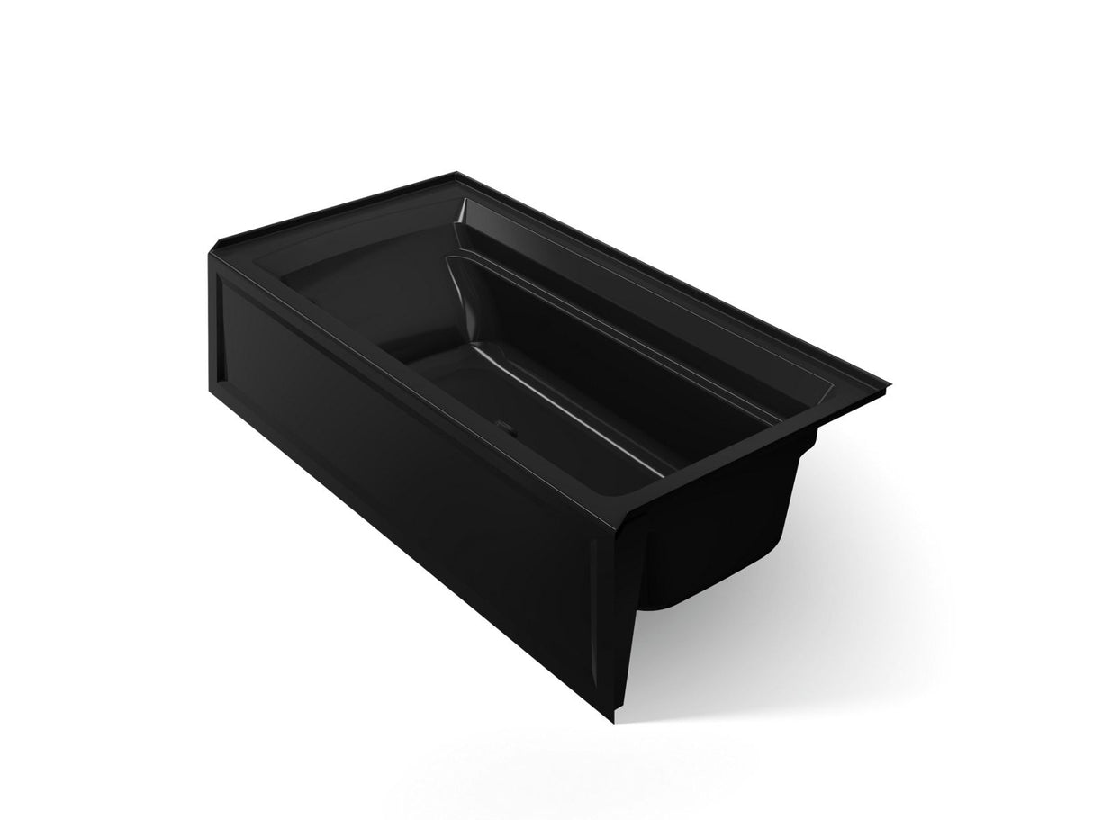 Archer® 72" x 36" alcove bath with Bask® heated surface, alcove, right drain