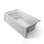 Archer® 72" x 36" alcove bath with Bask® heated surface, alcove, right drain