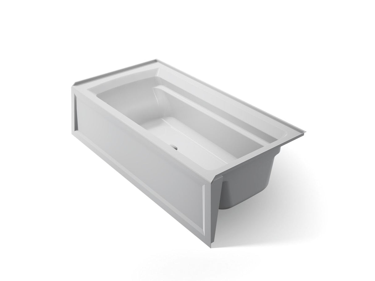 Archer® 72" x 36" alcove bath with Bask® heated surface, alcove, right drain