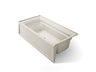 Archer® 72" x 36" alcove bath with Bask® heated surface, alcove, right drain