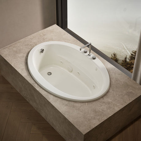 Sunward® 60" x 42" drop-in whirlpool bath
