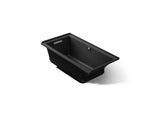 Underscore® 60" x 30" alcove Heated BubbleMassage™ air bath with Bask®, left drain