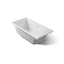 Underscore® 60" x 30" alcove Heated BubbleMassage™ air bath with Bask®, left drain