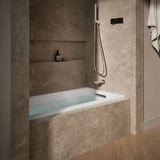 Underscore® 60" x 30" alcove Heated BubbleMassage™ air bath, right drain