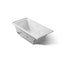 Underscore® 60" x 30" alcove Heated BubbleMassage™ air bath with whirlpool, left drain