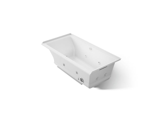 Underscore® 60" x 30" alcove Heated BubbleMassage™ air bath with whirlpool, right drain