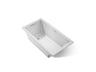 Underscore® 60" x 32" drop-in Heated BubbleMassage™ air bath with Bask® heated surface