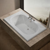Memoirs® 66" x 42" drop-in whirlpool bath