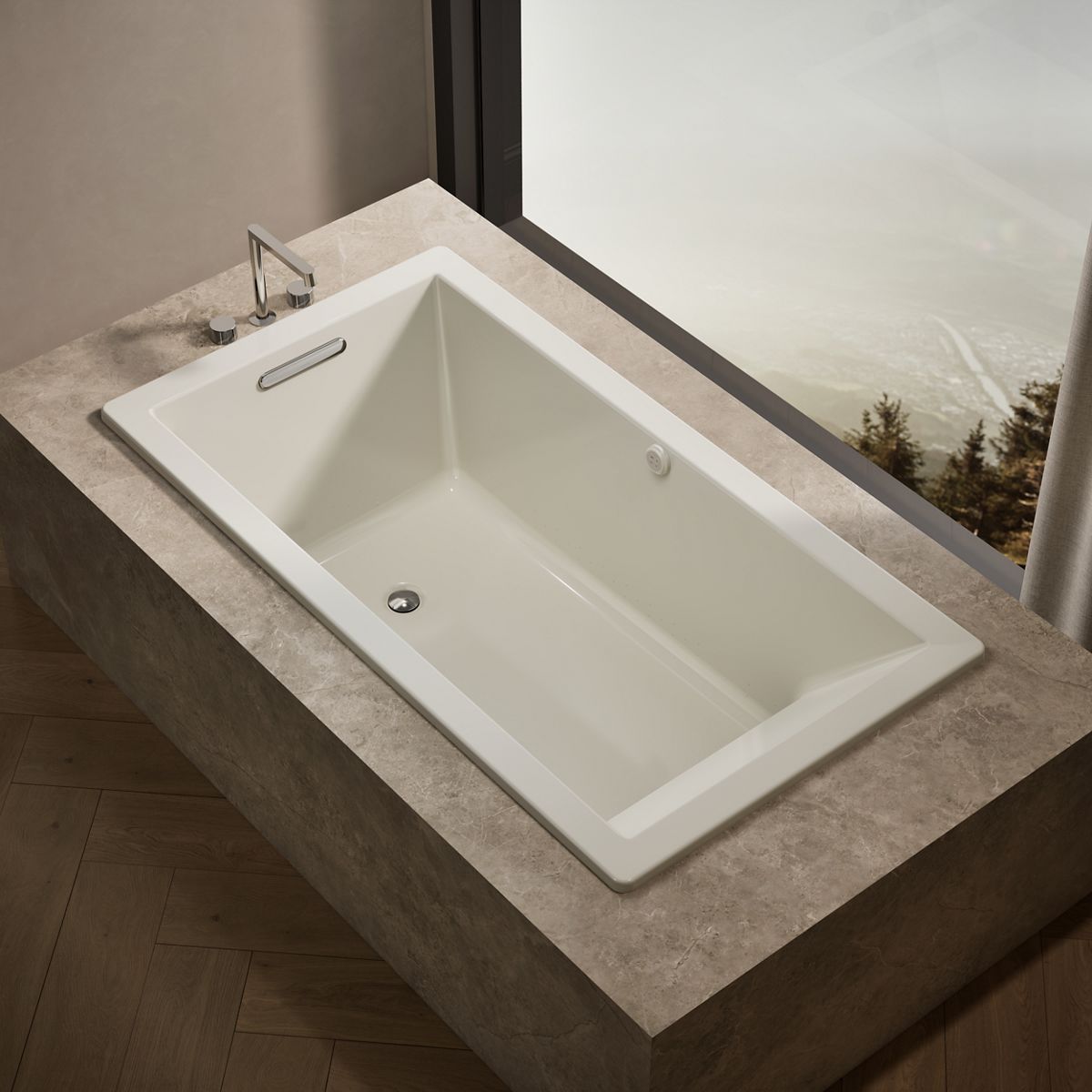 Underscore® 66" x 36" drop-in Heated BubbleMassage™ air bath