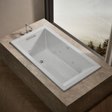 Underscore® 66" x 36" drop-in Heated BubbleMassage™ air bath with whirlpool