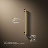 Purist® 24" grab bar