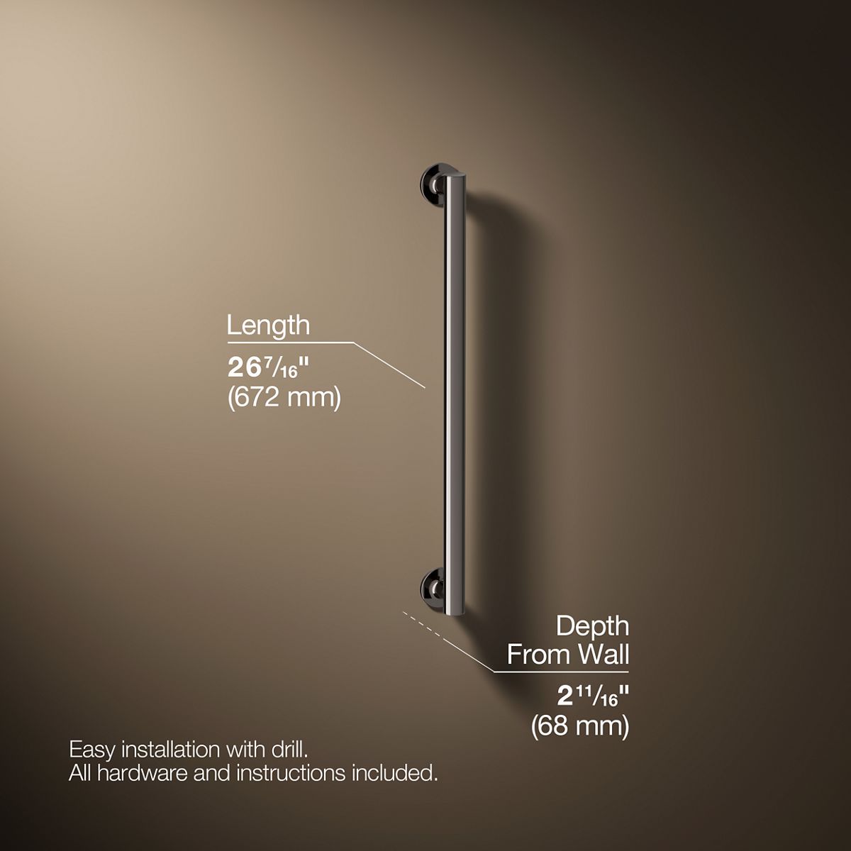 Purist® 24" grab bar