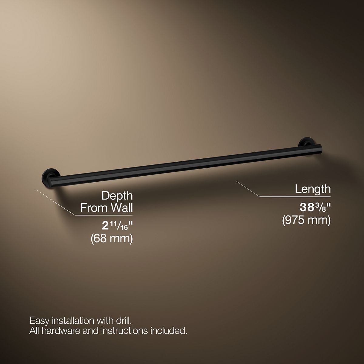 Purist® 36" grab bar
