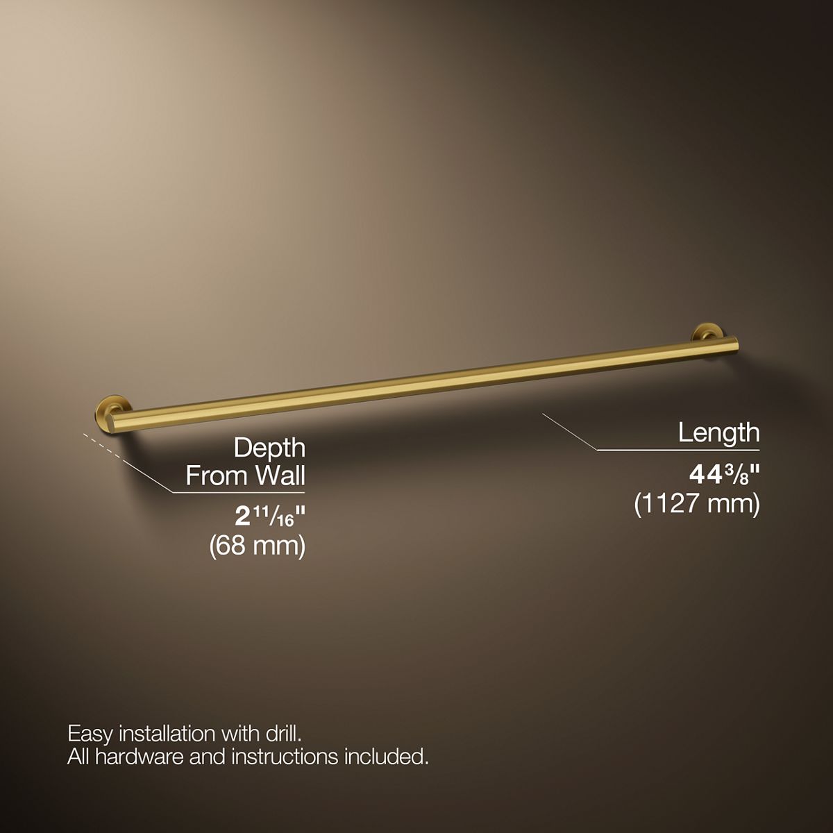 Purist® 42" grab bar