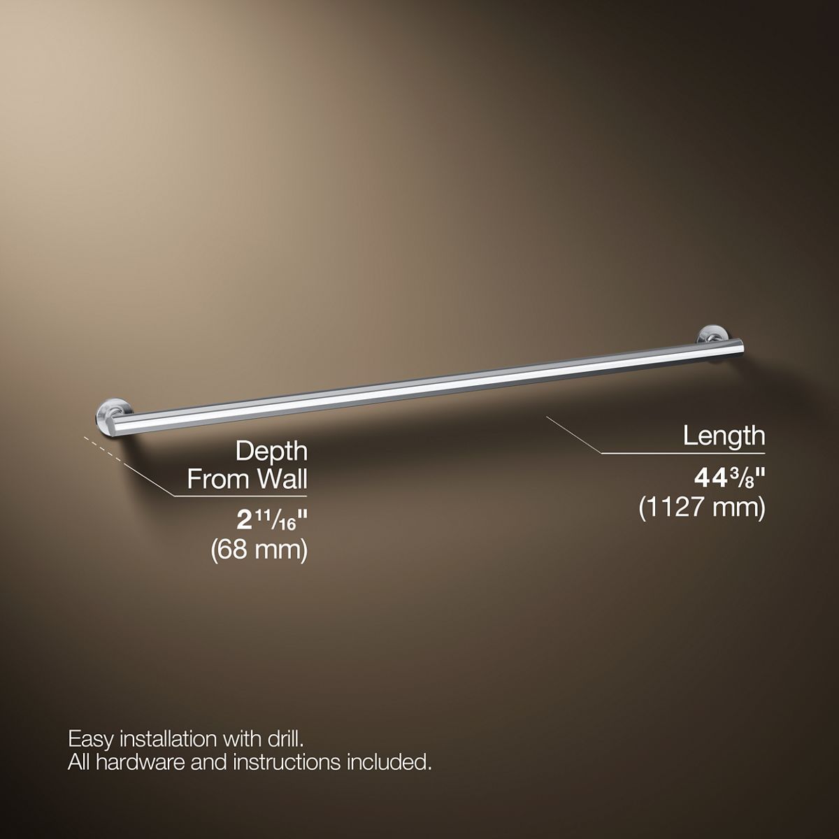 Purist® 42" grab bar